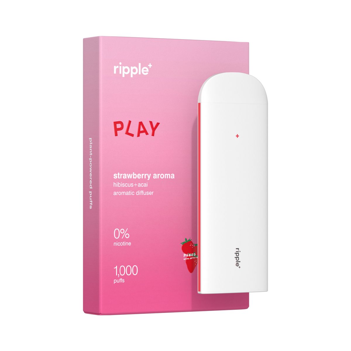 Ripple+ PLAY Zero Nicotine Strawberry Pod