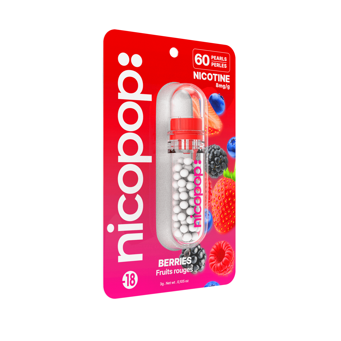 Nicopop Berries| 8mg Nicotine Pearls