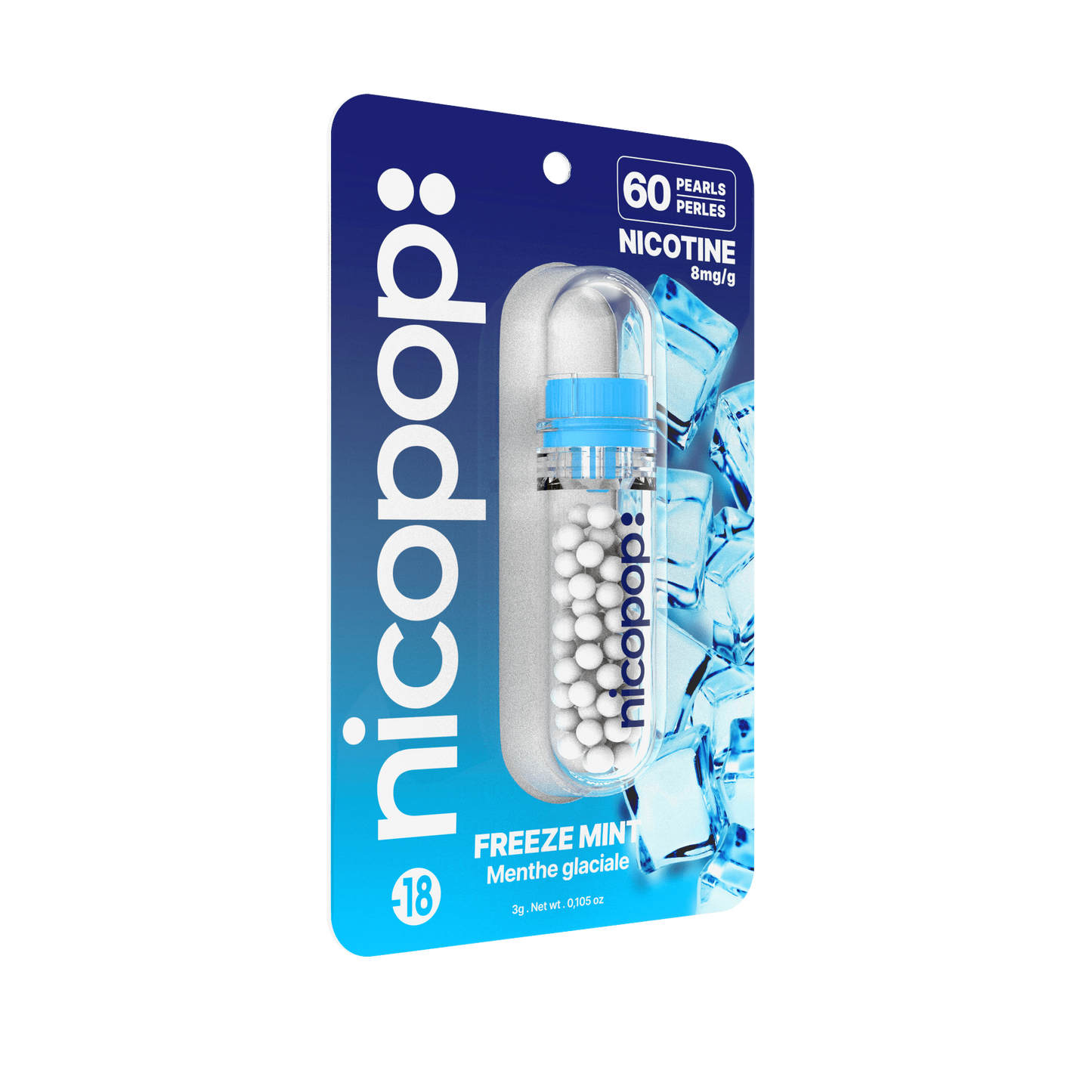Nicopop Freeze Mint| 8mg Nicotine Pearls