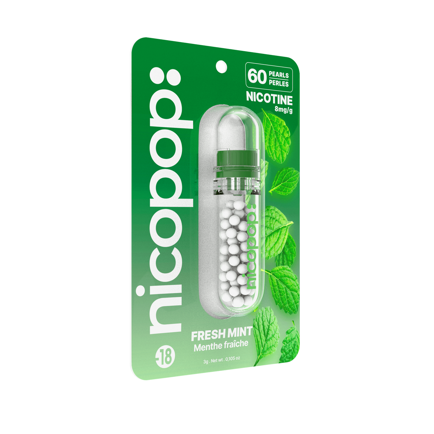 Nicopop Fresh Mint| 8mg Nicotine Pearls