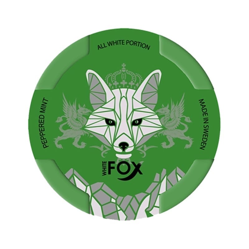 WHITE FOX Peppered Mint| Nicotine Pouches