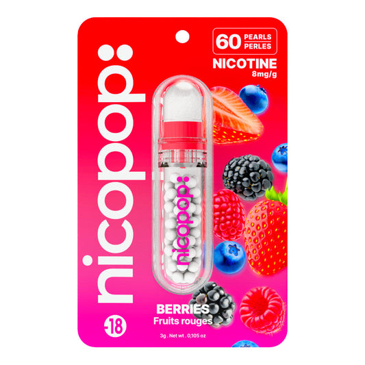 Nicopop Berries| 8mg Nicotine Pearls