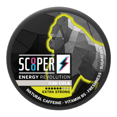 SCOOPER Iced Cola Caffeine Energy Pouches