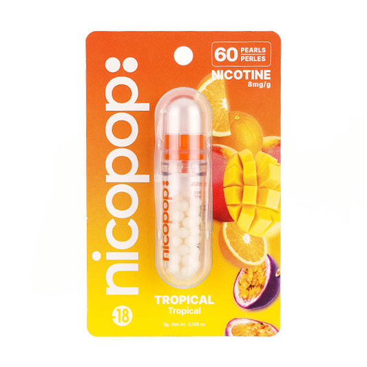 Nicopop Tropical| 8mg Nicotine Pearls