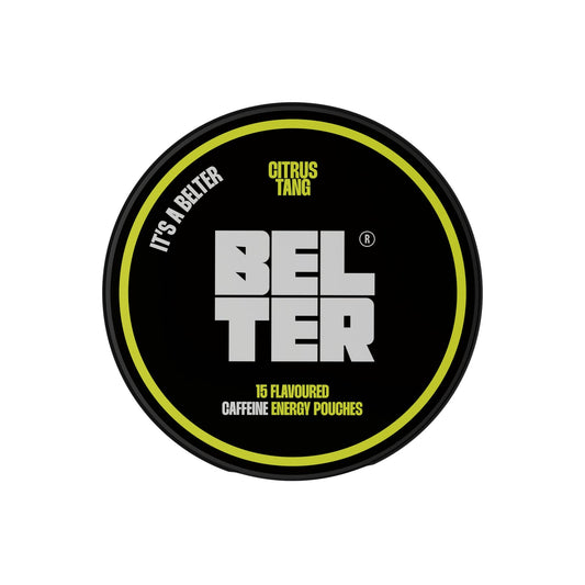 BELTER Citrus Tang Caffeine Pouches