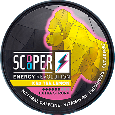 SCOOPER Iced Tea Lemon Energy Pouches